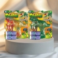 Burbujero Pistola Forma dinosaurio Transparente Con Luz Blister