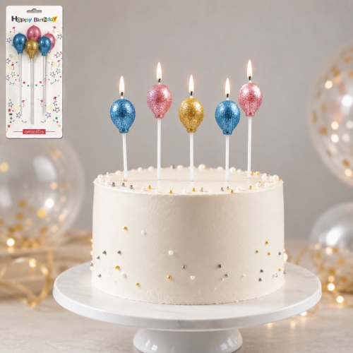 Velas Globos Pack X 4. Dorado, Plateado, Rosa Gold.