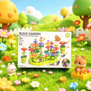 Build Garden Kit Jardín Flores Montessori 88 Piezas Build Garden Kit Jardín Flores Montessori 88 Piezas