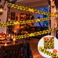 X3 Faja Cinta Peligro Warning Halloween Decoracion Cotillon