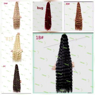 Extension crochet rizado para trenzas