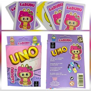 Juego de carta uno labubu