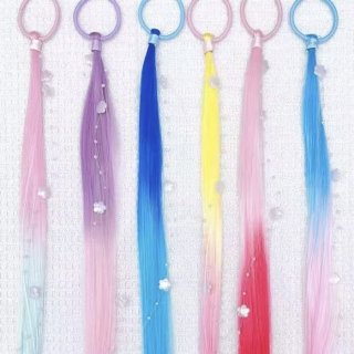 Extensiones de pelo con gomita estrella