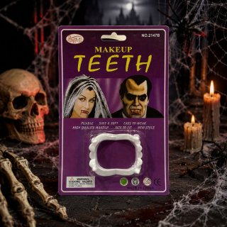 Dentadura Dientes Colmillos Dracula Disfraz Halloween