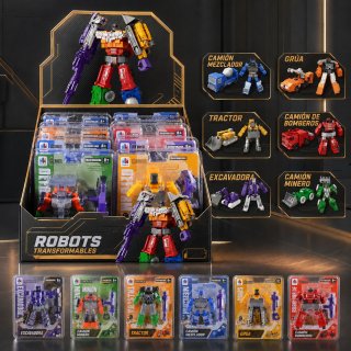 6 IN1 Robot Transformable En Auto O Camion Y Mascara Transformer