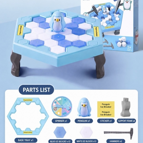 Juego De Mesa Penguin Ice Breaker Estrategia Familiar Ditoys