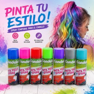 Pintura pinta Pelo Lavable Candela Spray X1