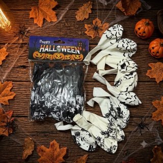 10 Globos Estampados De Halloween Surtidos