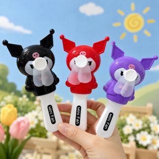 Mini Ventilador De Mano Portátil KUROMI Manual Juguete