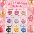 Globo colores 10 piezas