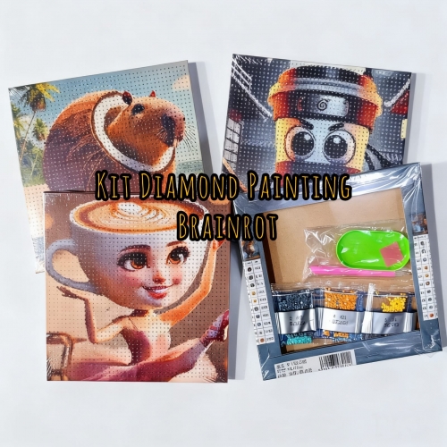 Pintura Diamantes Diamond Painting Brainrot Tralalero