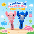 Mini Ventilador De Mano Portátil STITCH Manual Juguete