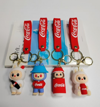 llavero labubu coca cola