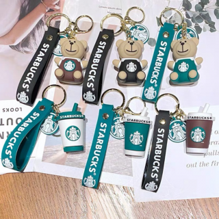 llavero star bucks oso y taza
