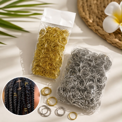 Argollitas Decoración Dijes Aros Anillas Trenzas 100g