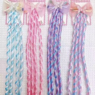 Extensiones de pelo rulo con broche mariposa