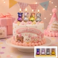 Vela de torta forma oso 3D X1