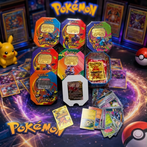 Lata D/cartas Pokemon Especiales Lata Octogonal