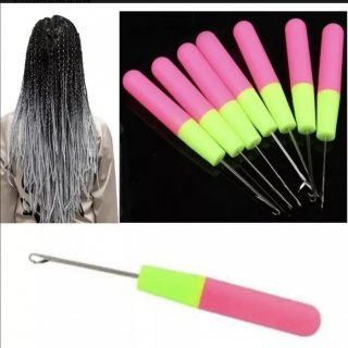 Aguja Para Trenzas Africanas, Pelo, Rastras, Enhebradora