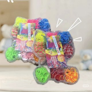 Hacer pulseras gomita vario color caja forma kitty