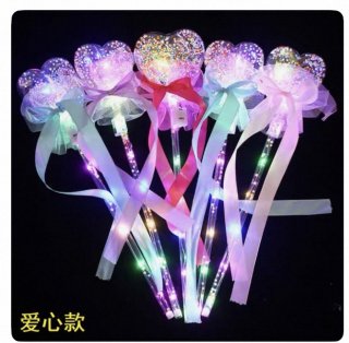 Varita con luz corazón X10