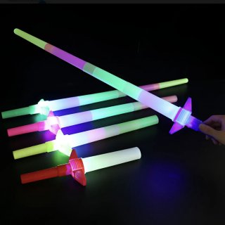 Espada Super Heroe Led Cotillon Extensible Luminosa