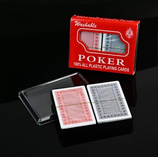 Juego De Cartas Poker X2 Rojo