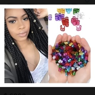 Anillos Cuff Para Trenzas Y Peinados Colores Surtidos de plancha