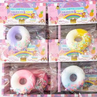 Squishy Mochi Brillo Foot Waffle Huella Souvenirs Niña