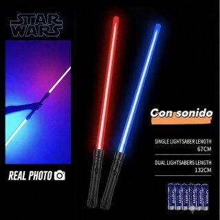 Doble Espada Laser Con Luz Y Sonido 2 En 1 Giantoys - Multicolor