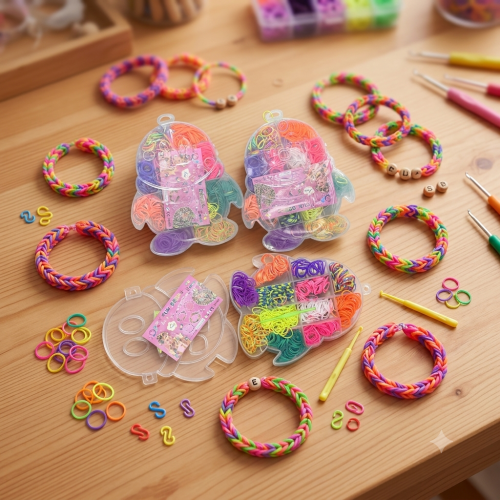 Loom Bands Caja De Gomitas Para Hacer pingüino
