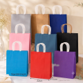 X12 Bolsas Regalo De Papel Mediana Lisa Colores 27X22X11