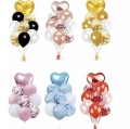 Set De 9 Globos Decoracion Corazon