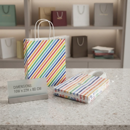 X12 bolsas regalos de papel color 16X22X8