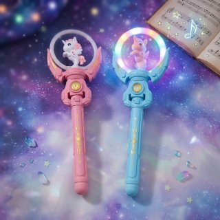 Varita de unicornio con luz y sonido para niños