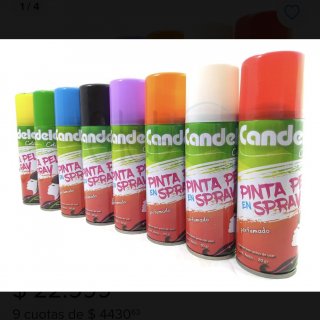 Pintura pinta Pelo Lavable Candela Spray X1