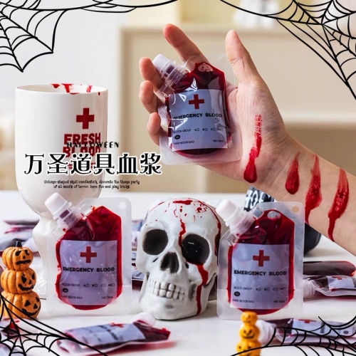 Sangre Falsa Artificial Maquillaje Halloween Disfraz 30ml