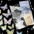 X20 Unidades Mariposas Adhesiva Holografica Sticker Pack