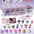 caja sorpresa de kuromi (3cartas y 1 llavero) por 20 cajitita