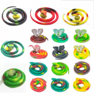 Serpientes animal de goma